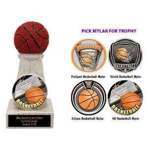   Trophies ECLIPSE Custom Basketball MYLAR/BLACK BRASS PLATE 6 Sports