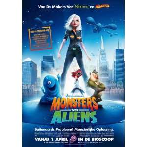  Monsters vs. Aliens (2009) 27 x 40 Movie Poster 