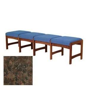   Person Bench   Mahogany/Earth Water Pattern Fabric 