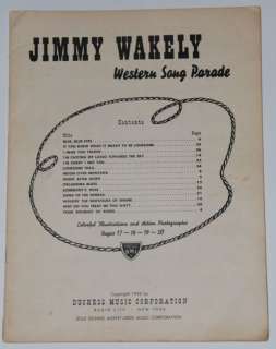 Jimmy Wakely Western Song Parade 1949  