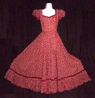 OKLAHOMA STYLE LOVELY WESTERN FRONTIER PERIOD DRESS  