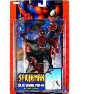   Spider Man > Dual Web Swinging Spider Man Action Figure: Toys & Games