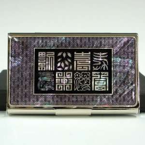   Slim Money Wallet with Auspicious Characters Design
