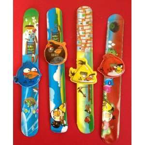  Angry Bird 3D Slap Band watchs Set of 4 
