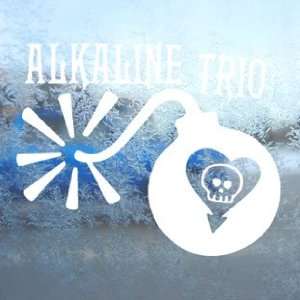 Alkaline Trio White Decal Punk Band Laptop Window White Sticker