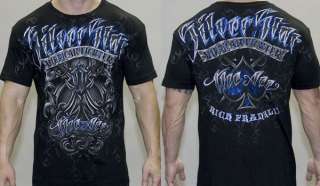 Silver Star Rich ACE Franklin Premium T Shirt Tee Black Foil UFC MMA 