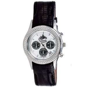   Canucks NHL Chronograph Dynasty Series Leather Band Watch Sports