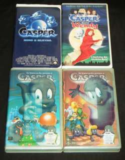 CASPER 4 VHS: Casper, Casper Meets Wendy, & Casper: Spooktacular New 