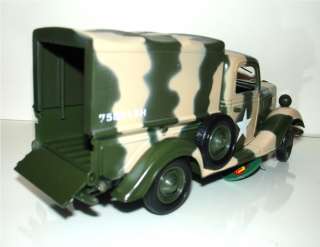 1937 Ford Pickup Truck Diecast Army Model 124 New  