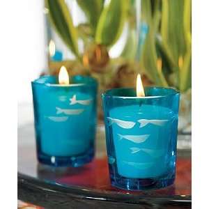   Candle Holders 8 ct.   Glass Fish Tea Light Holder