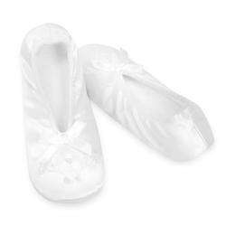   slippers with pearl accent absolutely beautiful dressy satin slipper