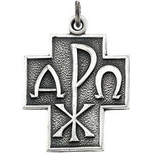  Greek Alpha Omega Cross: Jewelry