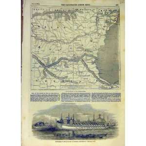 1853 Map Plan Seat Of War Danube Wallachia Caiques: Home 