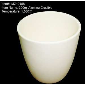 300mL ECOLIFE High Form Alumina Ceramic Cylinder Crucible MAX. 1750 oC 