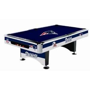   England Patriots Billiards Pool Table Game Room Set