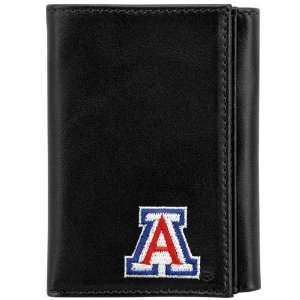   Leather Embroidered Tri Fold Wallet:  Sports & Outdoors