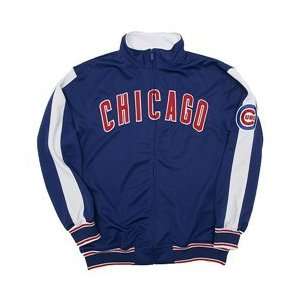  Chicago Cubs Track Jacket   Royal XX Large: Sports 