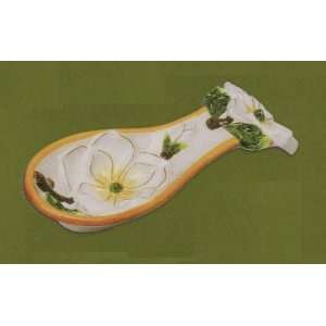  Magnolia Large 3 D Spoon Rest: Kitchen & Dining