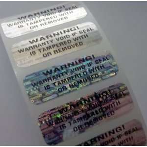  500 WARNING WARRANTY HOLOGRAM SECURITY LABELS STICKERS 