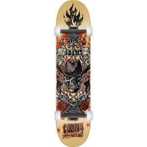  Black Label Adams Gun Justice Complete Skateboard   8.25 w 