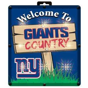  NFL New York Giants Window Sign: Sports & Outdoors