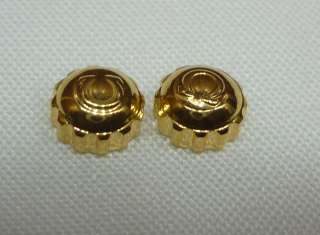 OMEGA WATCH CROWN BUTTON 2 PIECE GOLD PLATED USED  