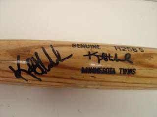 Kent Hrbek Game Used Signed Bat Minnesota Twins (Sku 10506)  