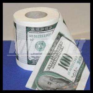 One Roll Fun American Dollar Toilet Paper Tissue Paper  