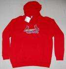 St. Louis Cardinals Logo Hooded Sweatshirt Majestic XL  