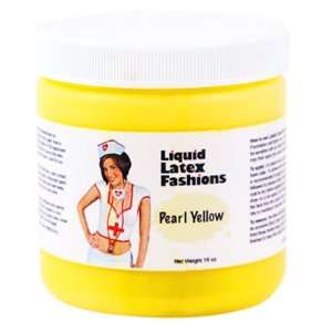  Ammonia Free Liquid Latex Body Paint   32oz Pearl Yellow 