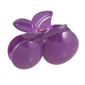    Purple Plastic Apple Shape Hairpin Hair Claw Clip for Girls Beauty