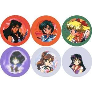  Set of 6 SAILOR MOON Scouts ~ Pinback Buttons 1.25 Pins 