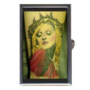  TATTOO BLONDE GIRL JESUS CHRIST Coin, Mint or Pill Box 