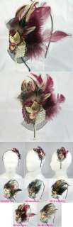 UNIQUE FEATHER HEADBAND HAIR ACCESSORY BAND HAT FASCINATOR JEWEL PARTY 