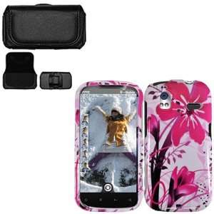  iFase Brand HTC Amaze 4G Combo Pink Splash Protective Case 