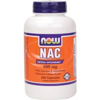NOW Foods Nac Acetyl Cysteine 600mg, 250 Vcaps by Now Foods
