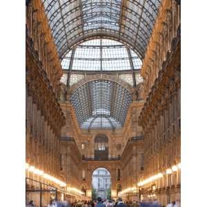  Vittorio Emanuele Ii, Shopping Arcade, Interior, Evening, Italy 