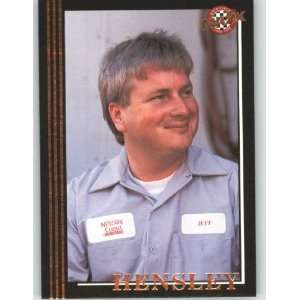 1992 Maxx Black Racing Card # 182 Jeff Hensley   NASCAR Trading Cards 