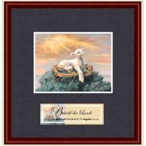  Christian Framed Art by William Hallmark   Behold the Lamb 
