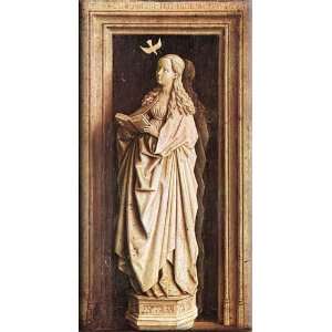   Annunciation 8x16 Streched Canvas Art by Eyck, Jan van