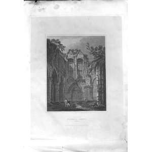  Holyrood Chapl West End Antique Print Scotland 1815