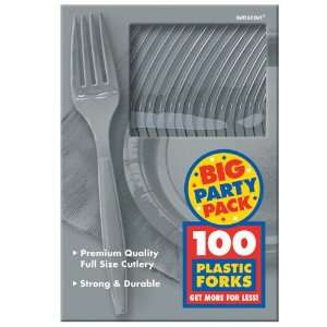  Lets Party By Amscan Silver Big Party Pack   Forks 