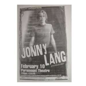 Jonny Lang Handbill poster Johnny Kid Shot of Him on St