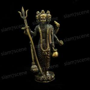 Dattatreya God Hindu combined Brahma Siva Vishnu statue  