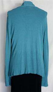 Eileen Fisher Teal Sweater Tank Top Set XL Viscose  