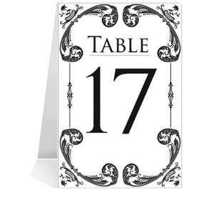  Wedding Table Number Cards   Dancing Knight & Me #1 Thru 