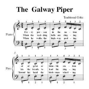    Galway Piper Easy Piano Sheet Music Traditional Celtic Books