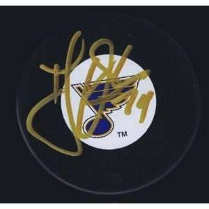 TJ OSHIE Signed ST LOUIS BLUES Puck AUTOGRAPH   Autographed NHL Pucks
