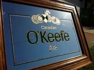 Keefe Canadian Ale VINTAGE Beer Bar Mirror Sign  