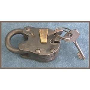  NEW Old Style 2 1/2 in Steel & Brass Padlock FREE US(48 